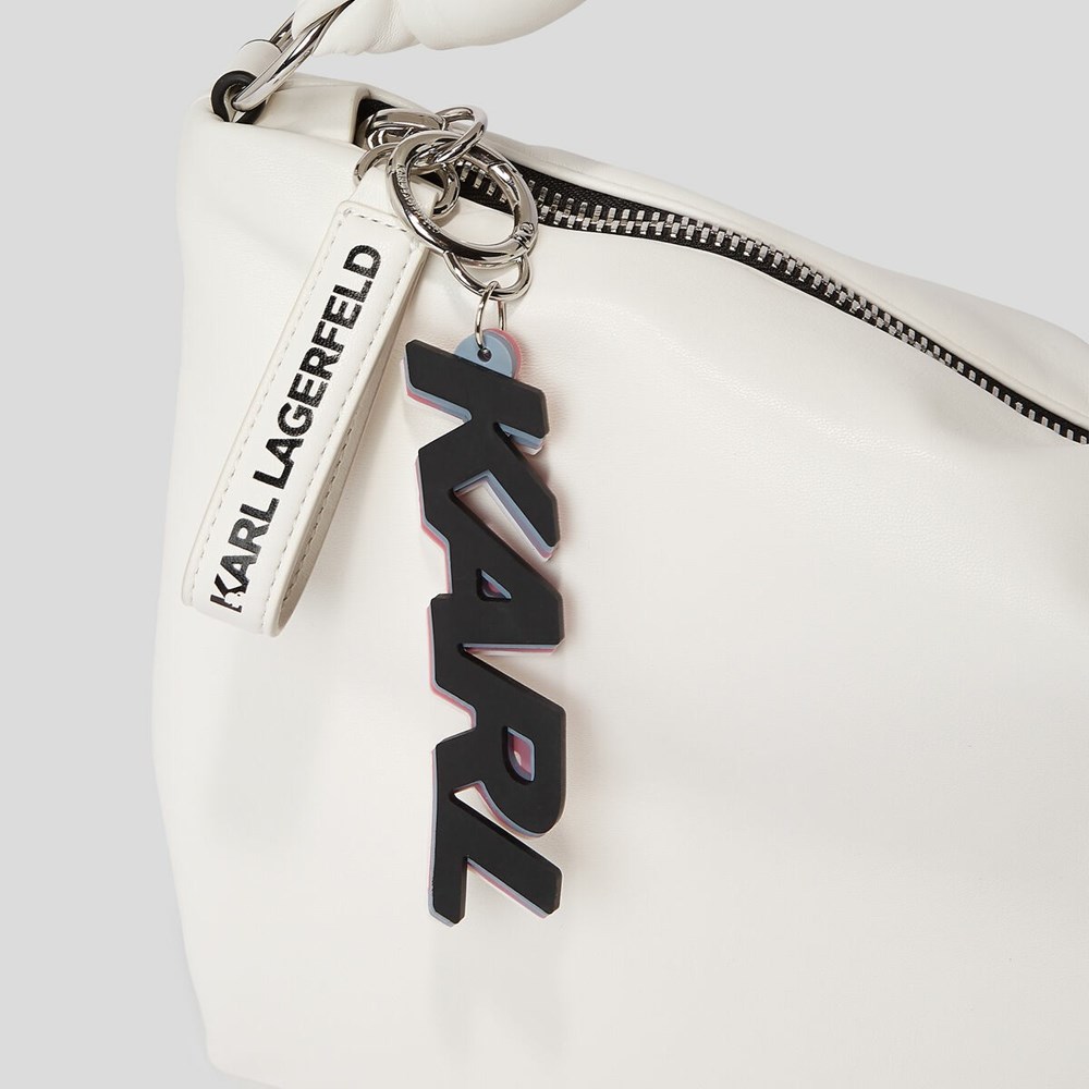 White Women's Karl Lagerfeld K/Knotted Shoulder Bags | AE042YDRK