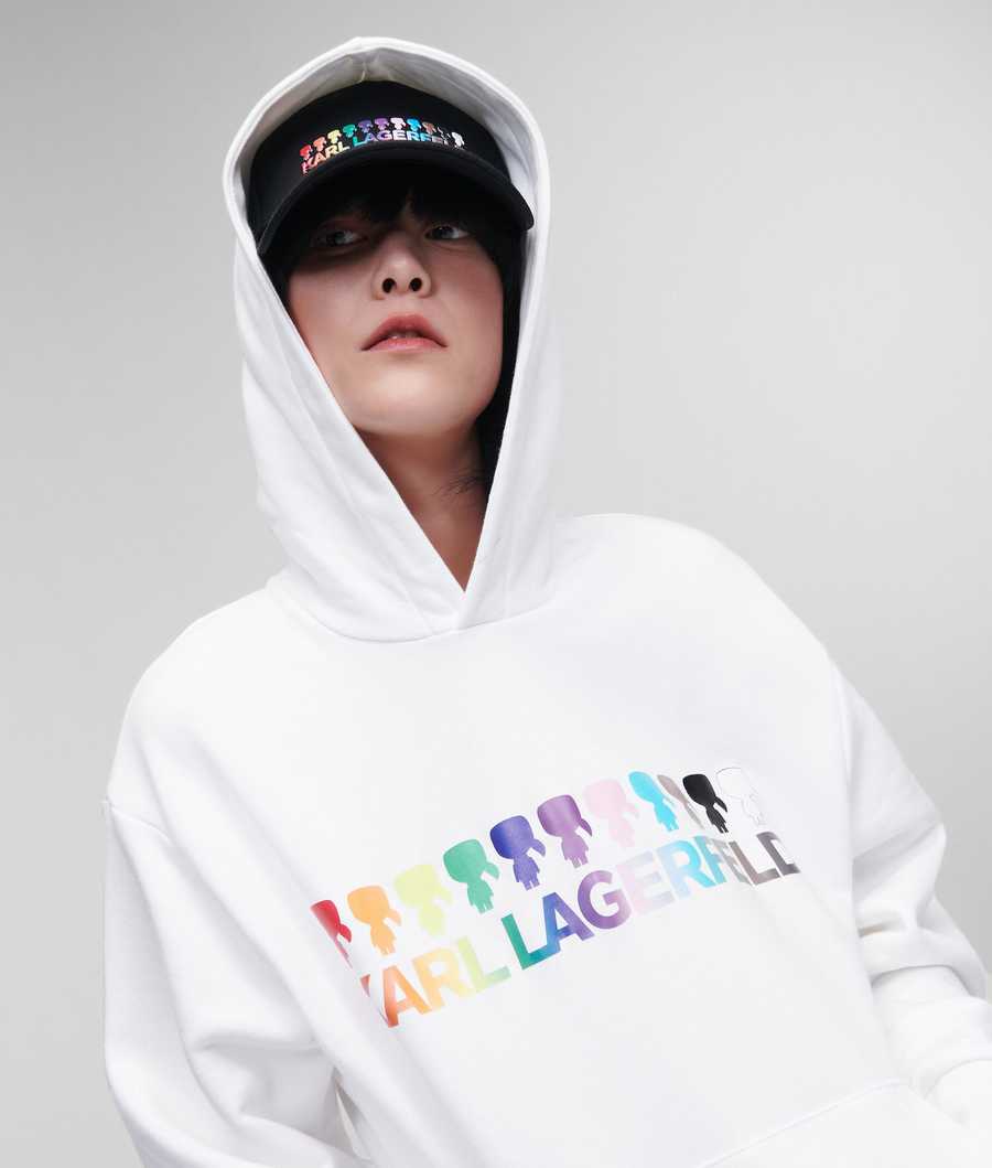 White Women's Karl Lagerfeld K/Love Sweatshirts | AE548RDOH