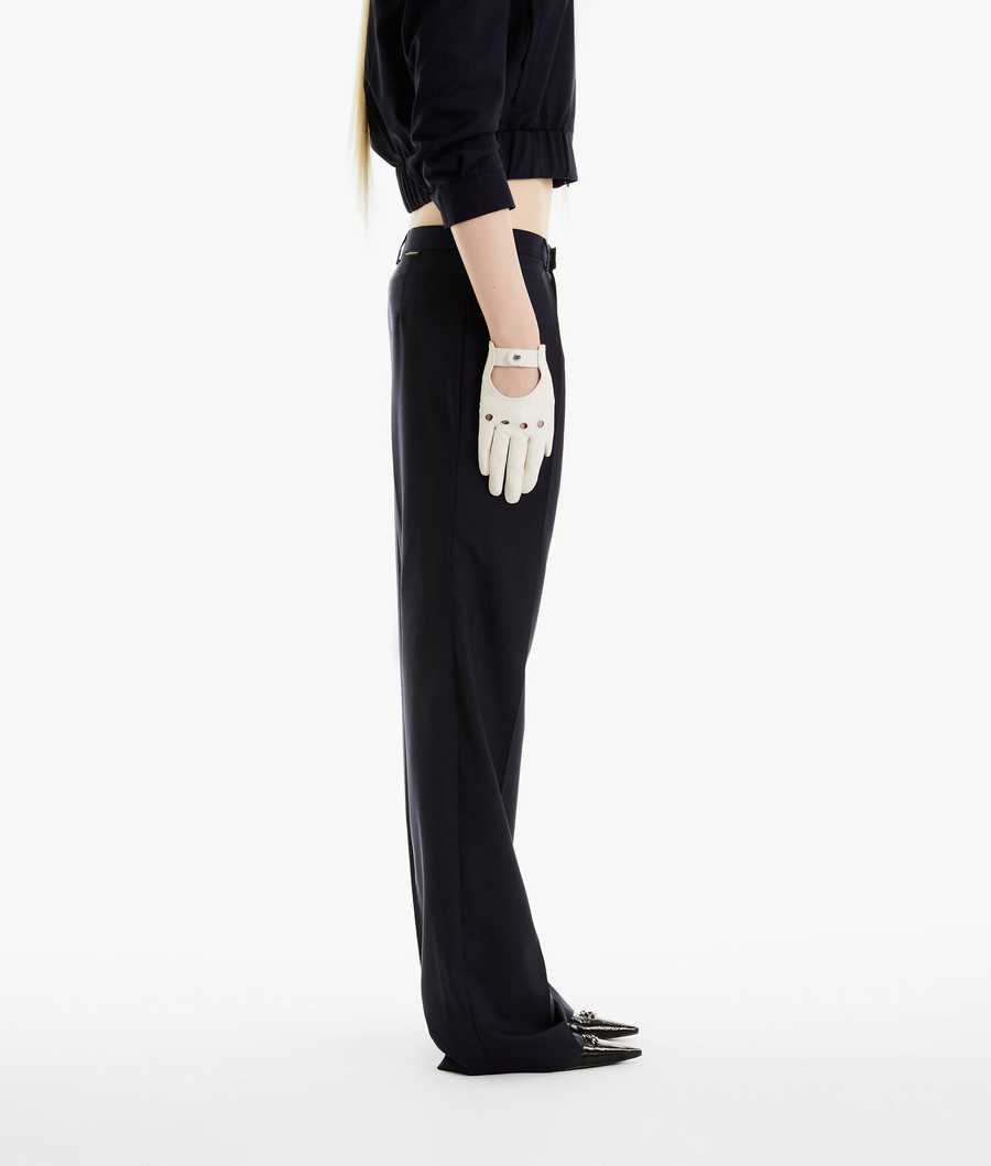 White Women's Karl Lagerfeld Karl Lagerfeld X Alled-martinez Pinstripe Pants | AE012YSMQ