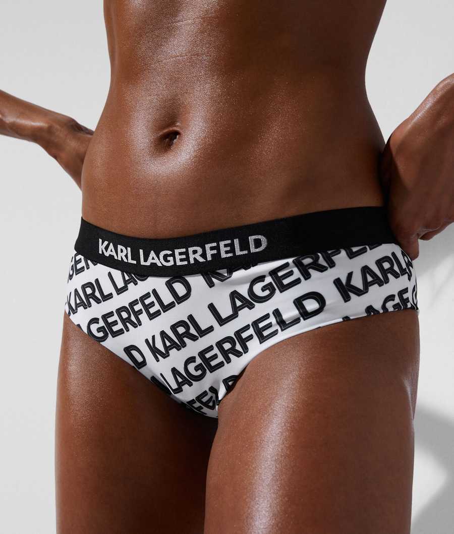 White Women's Karl Lagerfeld Karl Logo Hipster Beachwear | AE250BPOX