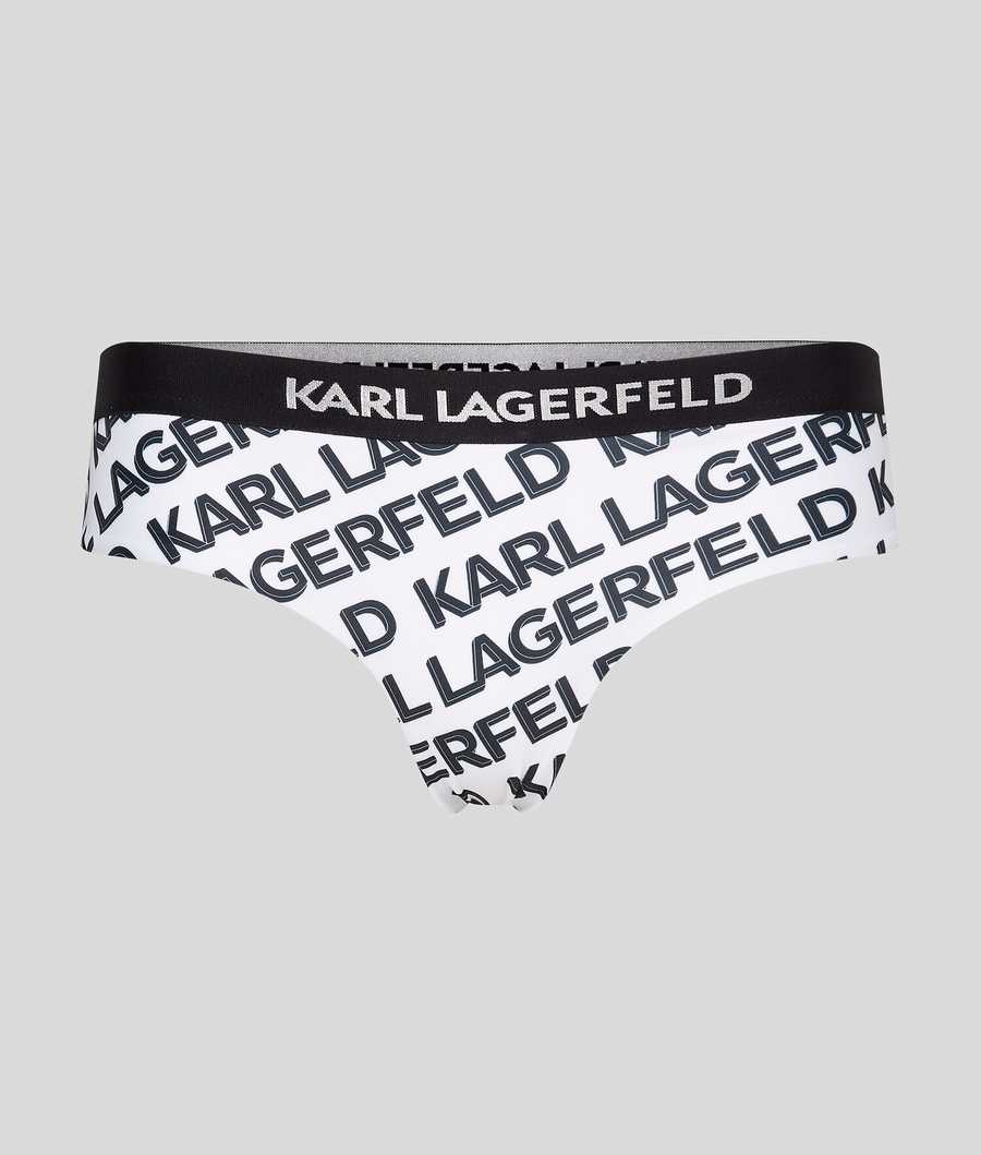 White Women\'s Karl Lagerfeld Karl Logo Hipster Beachwear | AE250BPOX