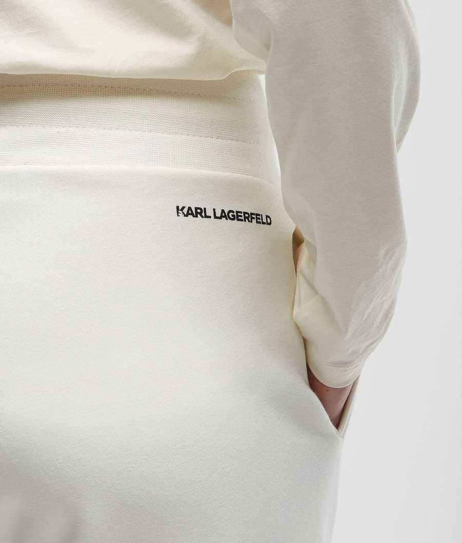 White Women's Karl Lagerfeld Kl Monogram Loungewear Joggers Loungewear | AE968AZVB